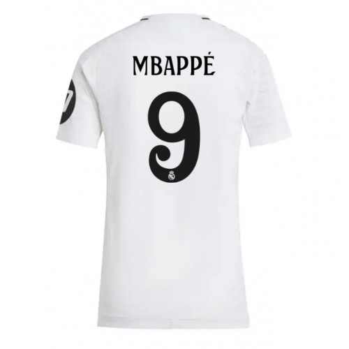 Fotbalové Dres Real Madrid Kylian Mbappe #9 Dámské Domácí 2024-25 Krátký Rukáv